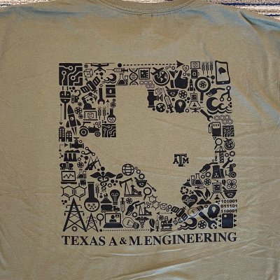 Military Green Texas A&amp;M Engineering T-Shirt